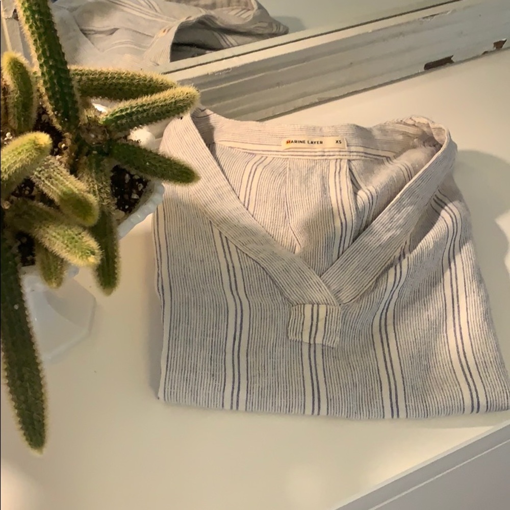 Marine Layer Striped Blouse